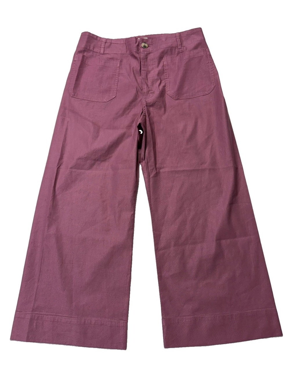 Maeve The Colette High Rise Wide Leg Pants Magic Fabric Size 33 Mauve OBI364733